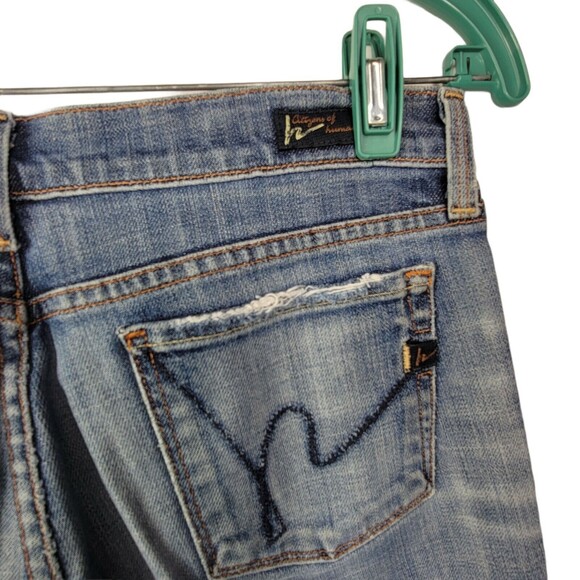 Citizens of Humanity Boot Cut Kelly‎ Jeans 29  Stretch Low Boot Distressed - Picture 6 of 10